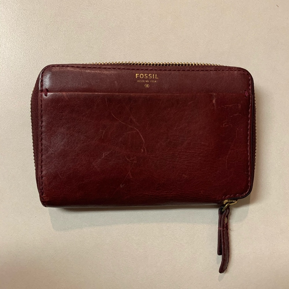 Fossil Burgundy CellPhone Wallet